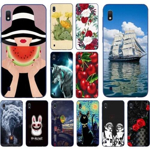 E Case For Samsung A10 Case Soft Silicone phone bag cover For Samsung Galaxy A10 GalaxyA10 A 10 SM-A105F A105 cartoon shells