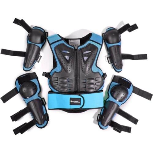 Kids Full Body Armor Protective Gear Elbow Knee Protection Pads for Motocross 28GC