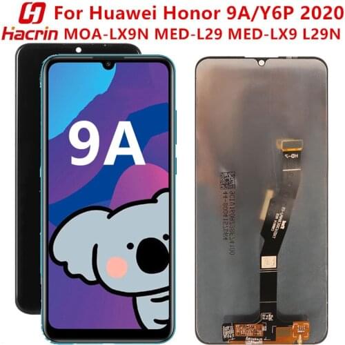 Display For Huawei Honor 9A MOA-LX9N LCD Screen Tested Lcd Display+Touch Screen with Frame For Huawei Y6P 2020/Honor 9 A 6.3inch