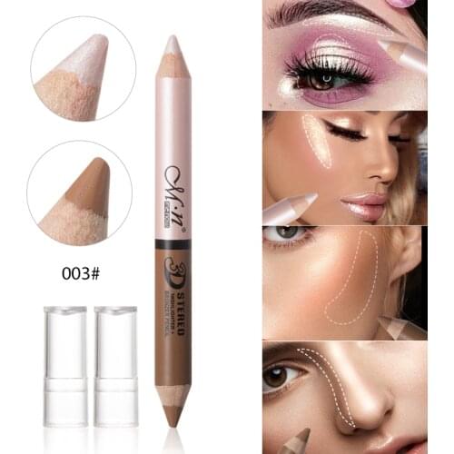 Two-in-one Concealer Highlighter Multi-function Soft Brightening Brightening Facial Contour Color Waterproof Long-lasting Makeup