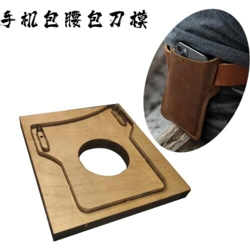 Hand made leather knife mold DIY manual cutter die Mobile Wallet Mens construction site belt bag knife mold