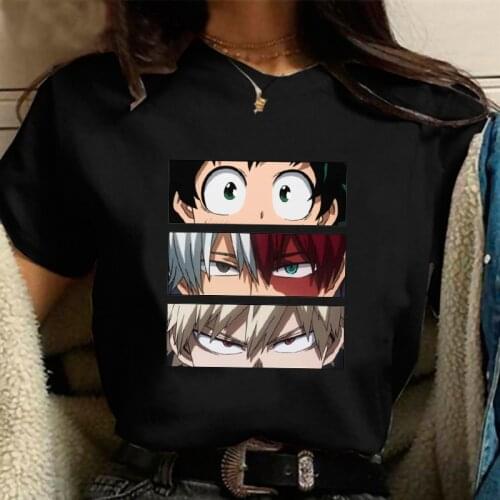 Manga My Hero Academia Bakugou T-shirt Men Anime Boku No Hero Academia T Shirt Cool Todoroki Graphic Tshirt Hip Hop Top Tee Male