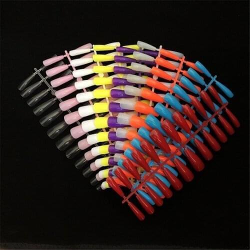 24Pcs Sharp End Stilettos Fake Nail Black Extra Long False Nails Stiletto Tips UV Gel Manicure Easy Apply Artificial Nails Salon