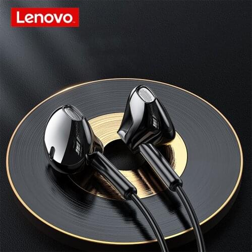 Lenovo XF06 Wired Earphone 3.5mm In-Ear Earphones Noise Cancelling 14.3mm speaker Sports Headset In-line Control with Mic