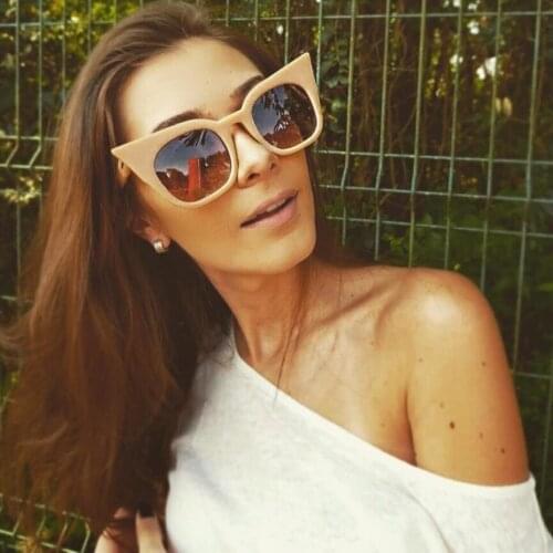 New parent-child cats Eye Sunglasses Womens European and American trend retro street shooting Sunglasses cool gradient glasses