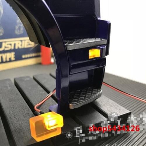 Pedal Led Turn Signal Lights For 1/14 Rc Scania Truck Tamiya Tractor Trailer R470 R620 56323 Body Shell Upgrade Part & Accessory