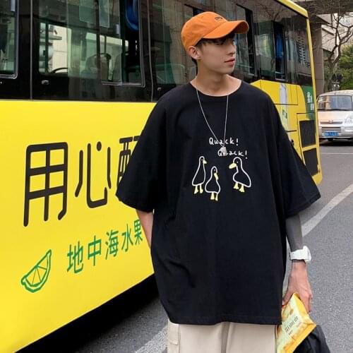 Casual White T-shirt Harajuku Men T Shirt Long Loose Oversized Big Plus Size Tshirt Ulzzang Korean Tee Top Clothes Streetwear