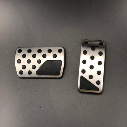 For Dodge Journey Jeep Compass Patriot Non-Slip Car Accessories Gas Brake Pedal Cover Metal Rubber Accelerator Pad