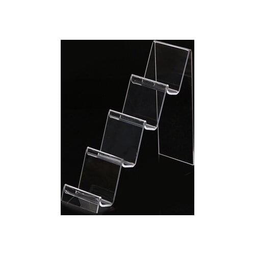 Counter 4-tier Clear Acrylic Wallet Phone Display Stand Display Simple Stand Holder Show