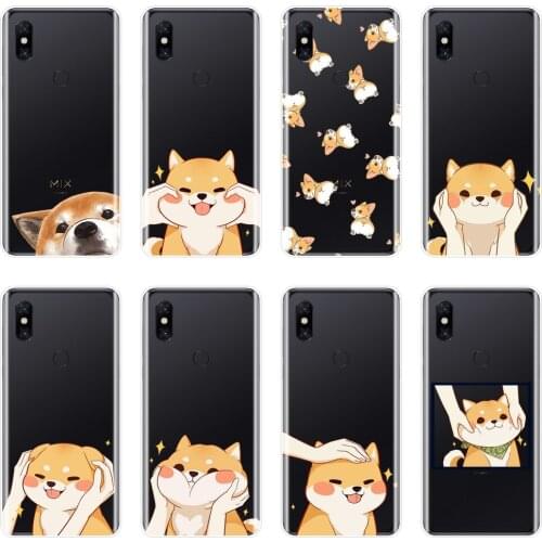 Shiba Inu Dog Cute Kawaii Puppy Girl Soft Back Cover For Xiaomi Mi Note Mix 1 2 2S 3 Phone Case Silicone For Xiaomi Mi Max 1 2 3