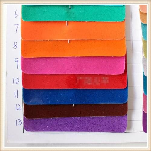 Synthetic glitter leather/glitter fabric /glitter material/glitter PVC fabric/many colours/suitable for handbag&decorative