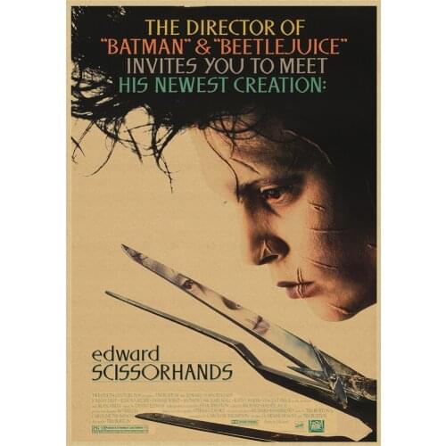 Lot style Choose Edward Scissorhands Johnny Depp Movie Art print Silk poster Home Wall Decor