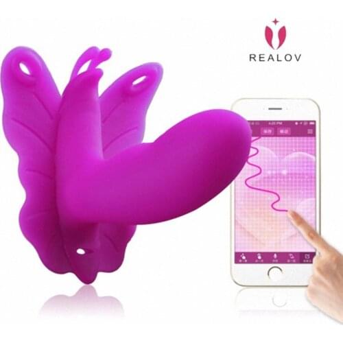 REALOV LYDIA Smartphone APP Remote Control Wearable G-Spot Vibrator Strap-on Pussy Massager Panties Clitoris Stimulator Jump Egg