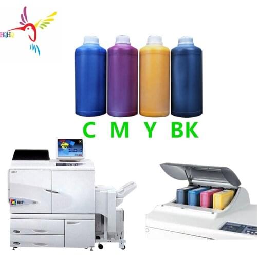 4 X1000ml BK C M Y High Quality Refillable Pigment Ink for Riso ComColors HC5500 3050 7050 9050 3150 7150 9150 Printer