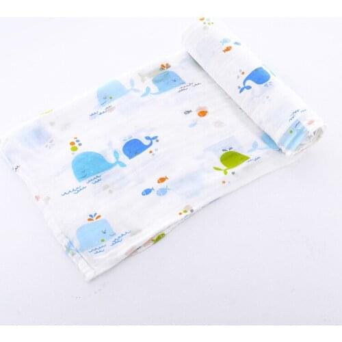 ZWY1067 Baby Blankets Cotton Newborn Swaddle Bedding Blanket Covers Super Soft Infant Boys Girls Stroller 115*90cm Toddler Quilt
