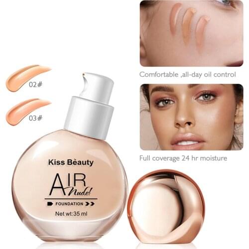 35ml Waterproof Long Lasting Brightening Concealer Liquid Foundation Skin Care