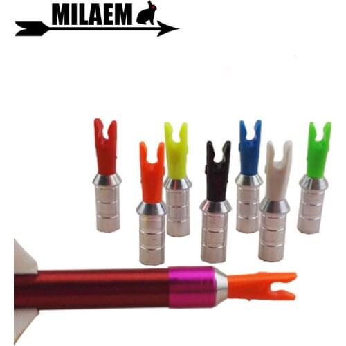 50pcs Archery Arrow Pin Nock L/S Size Fit For ID 4.2/6.2 mm Carbon Fiberglass Arrow Shaft Shooting Accessories