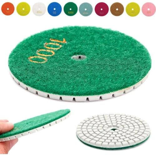 BENGU Diamond Polishing Pads 3" 80mm Wet/Dry Granite Stone Concrete Marble Disc Grit 50/100/150/300/500/800/1000/1500/2000/3000