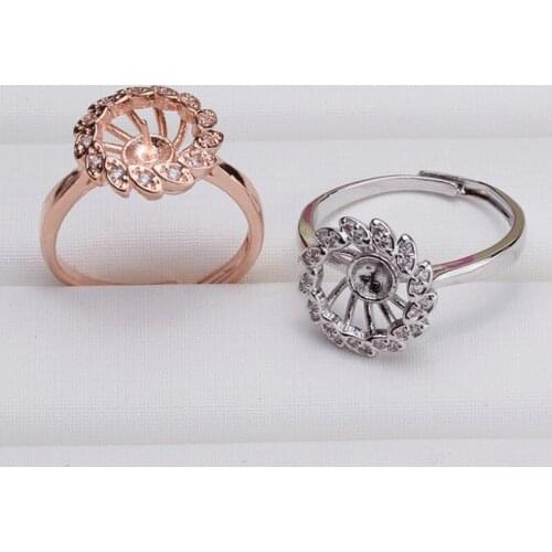 New Arrival ADJUSTABLE Gorgeous Ring Mountings Base Findings Component Jewelry Settings Parts for Pearls Beads Stones