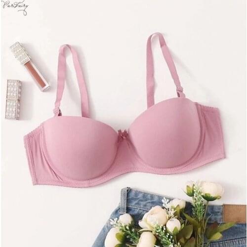 Parifairy Seamless Sexy Bras For Women Fashion Push Up Bra Strapless Lingerie 1/2 Cup Cotton Underwear Plus Size Brassiere 36-40