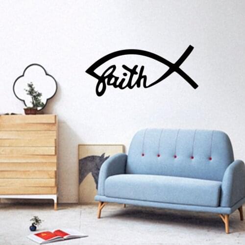 Fish Devout Catholic Christian Religious Themes Funny Wall Stickers Art Decor Art Graphics Vinyl Stickers