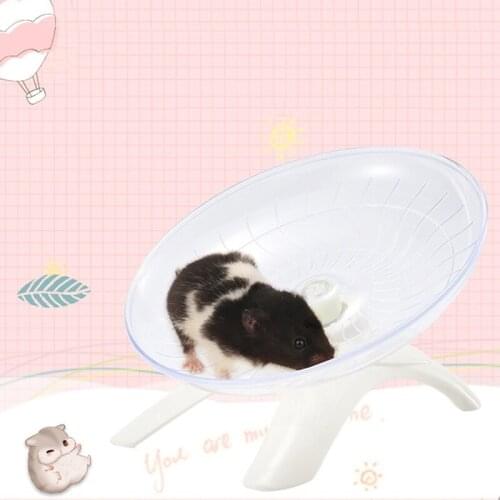 Pet Hamster Flying Saucer Exercise Squirrel Wheel Hamster Mouse Running Disc Rat Toys Cage Small Animal Hamster Accessories