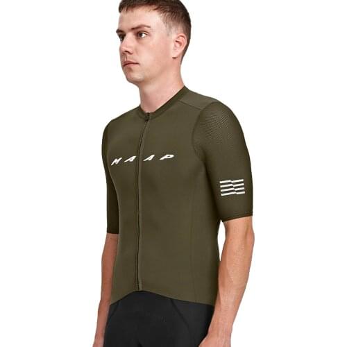 MAAP Summer Cycling Jersey Short Sleeves Mens Clothing Bicicleta Breathable Top MTB Sport Shirt Quick Dry Wear Road Bike Race