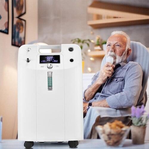 5L Medical Oxygen Concentrator Machine 93% High Oxygen Machine for Medical and Home Use Without Battery AC 110V/220V EC