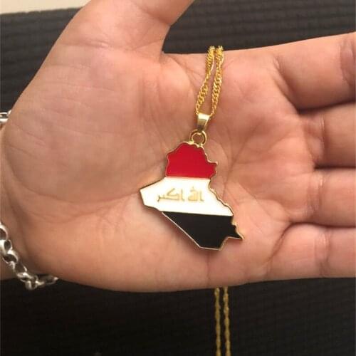 New Country Map Flag Necklace Africa Guinea Ghana Liberia Undersea Jamaica South Africa Congo Honduras Pendant Chain Men Jewelry