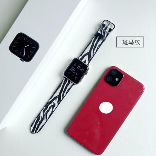 New Arrival Hot Sale Patterns Silicone Leather Band for all apple watch Band for iwatch Replacement Official Drop shipping