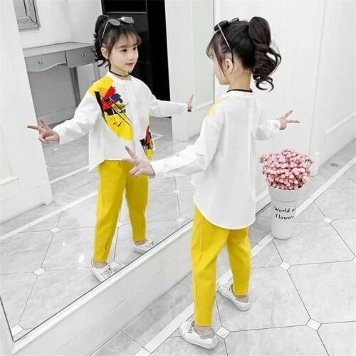 Clothes For Girls t shirt + Pants Girls Clothes Set Spring Autumn Tracksuit Girl Casual Style Kids Clothing