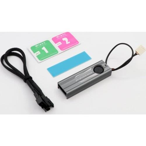 E&M 8000 Prm PWM SSD Cooling Fan 2280 M.2 NGFF NVME Air Heatsink Radiation Dissipate DIY PC Mod Overclocking Fin Heat Sink