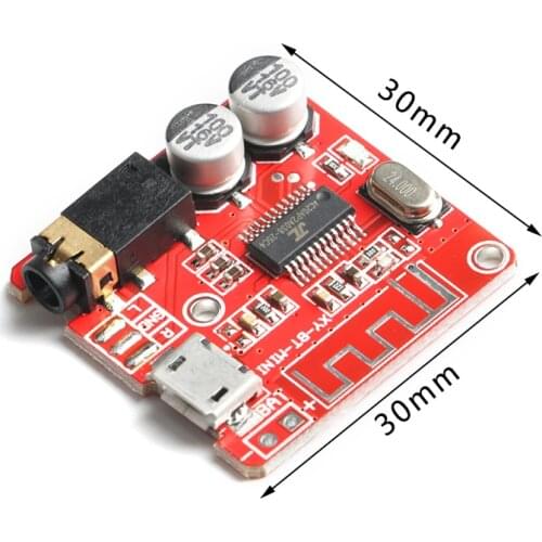 Bluetooth-compatible Audio Receiver Board Module BLE 4.1 MP3 Lossless Decoder Wireless Stereo Speakers Music 3.7-5V XY-BT-Mini