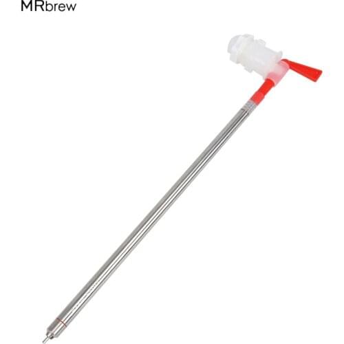 Spring Loaded Stainless Steel Beer Bottle Filler 13"7 Length 3/8" Tubing with Plastic Bottling bucket Spigot for Beer Wine