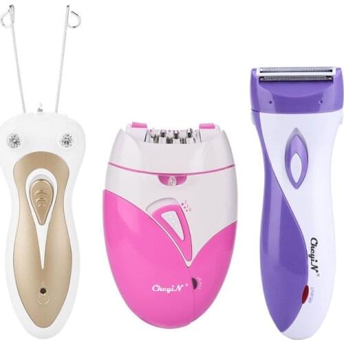 Professional Lady Epilator Finishing Sense-Light Hair Remover USB Rechargeable Pull Surface Depilation Defeatherer Cotton Thread