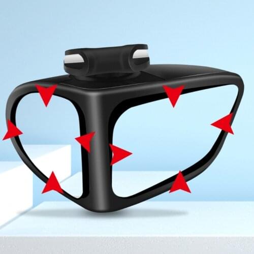Adjustable 360°Rotate Wide Angle Car Rear View Mirror for All Universal Vehicles Car Fit Stick-on Design