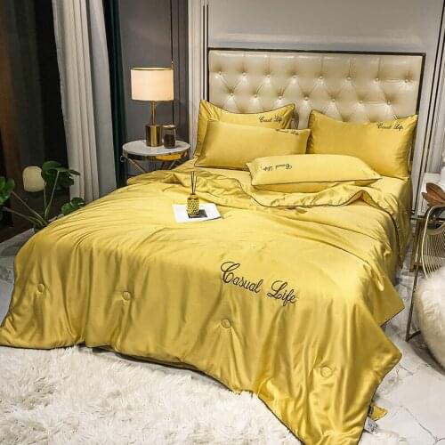 Luxury Quilts Summer Thin Quilt Air Conditioner Quilt Comforter Blanket Suitable for adult children