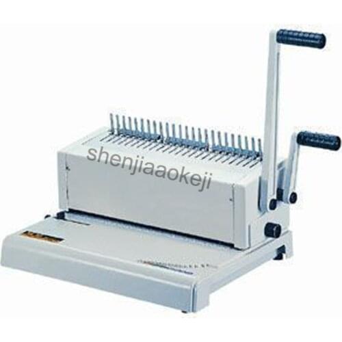 Two-Handle Manual comb Binding Machine rubber ring Binding Machine 24-Hole Punching Machine 500 sheets binding thickness