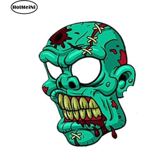 HotMeiNi 13cm x 10cm Cool Evil Zombie Head Dead Vinyl Stickers Auto Moto Car Truck Tuning Waterproof Car Styling Accessories