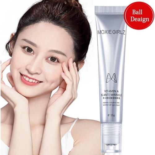 Vitamin A Massage Rolling Eye Cream Remover Dark Circle Anti-Wrinkle Moisturizing Oil-Control Refresh Cream Eye Massager Care