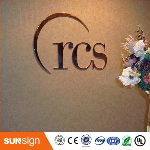 High quality stainless steel led channel letter metal painted channel letter