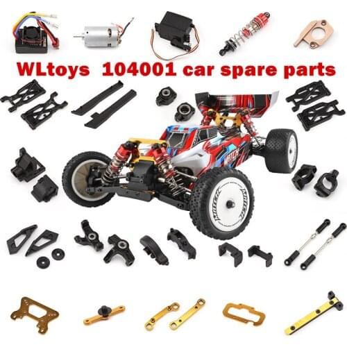 Wltoys 104001 RC car spare parts arm Steering cup C Seat Remote control pull rod tire Shock absorber Receiving