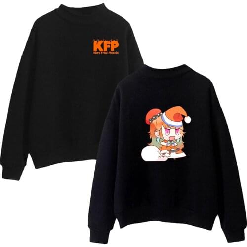 Takanashi Kiara Anime Fashion Turtleneck Sweatshirts Women Men Long Sleeve Sweatshirts Hot Sale Casual Pullover Clothes