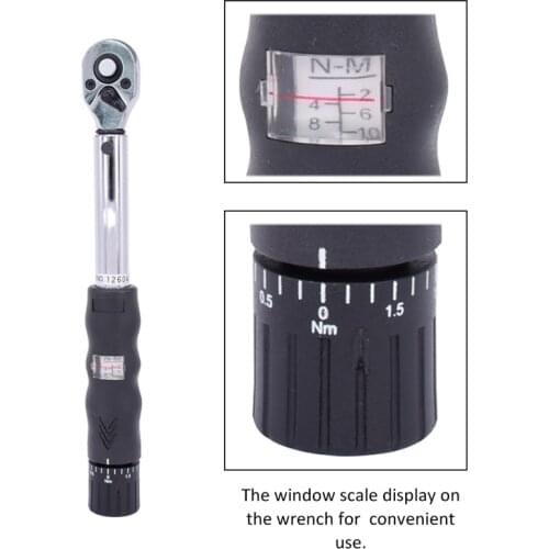 1/4Inch Dr 2-14Nm Bike Torque Wrench Set Bicycle Repair Tools Kit Ratchet Mechanical Torque Spanner Manual Wrenches drop ship