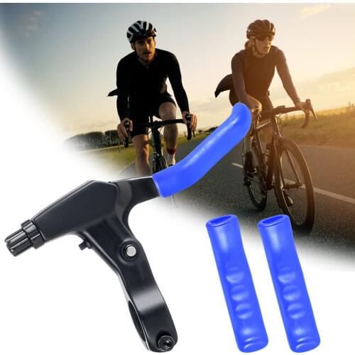 1 Pair Mountain Bike Handle Bar Grip Wrap Bicycle Brake Lever Non-slip Silicone Cover Protector