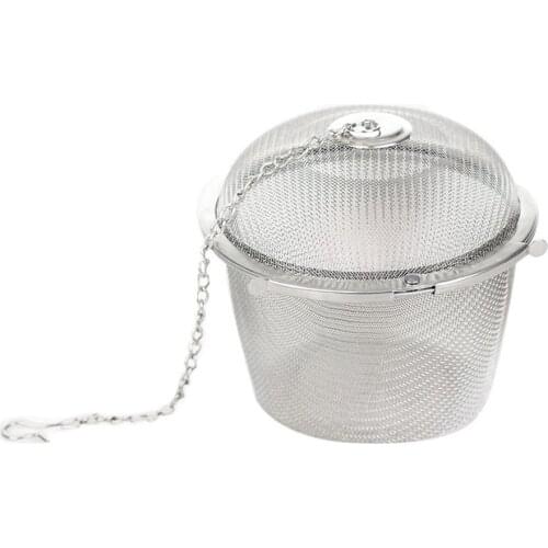 1 PCS Stainless Steel Ball Tea Infuser Mesh Filter Strainer With Hook Loose Tea Leaf Spice Home Kitchen Accessories