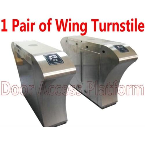 1 Order= 1 Pair of Wing Gate Swing turnstile Pedestrians Turnstie Gate 2 single motor electronic access controller part kits