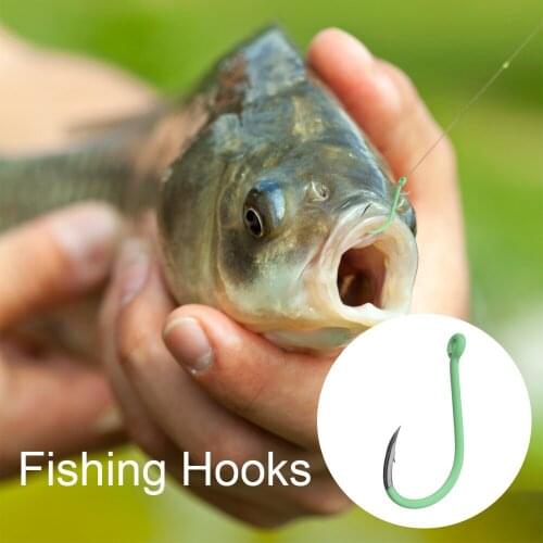 10Pcs Luminous Sea Fishing Hooks Overturned Jig Head Lead Hook Worm Fishhook Lure Bait Carp Fishing Tackle