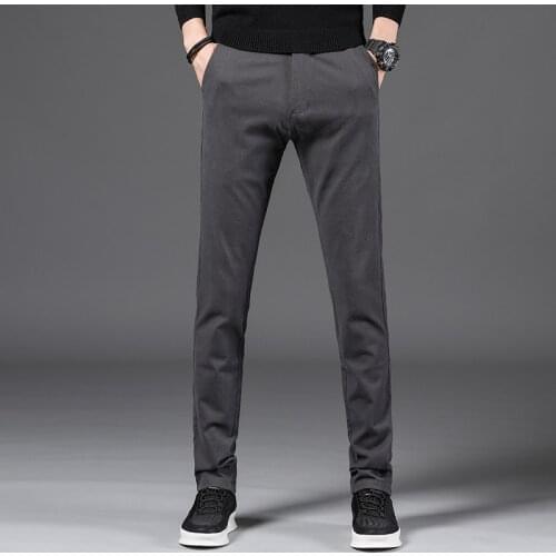2018 high quality Mens Pants men Casual breathing trousers Mens Clothing male Straight long pants Size 38