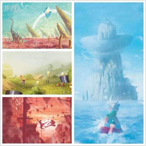 HD Game Scene Graph Anime Posters Canvas Painting Landscape Wall Poster Wall Decor Posters Wall Art Picture Home Decoration